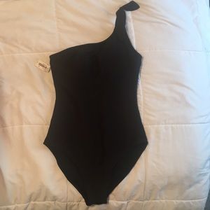 OldNavy Black Ribbed Swimsuit